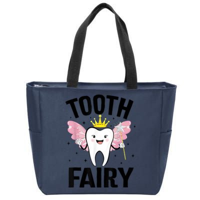 Funny Tooth Fairy Halloween Costume Zip Tote Bag