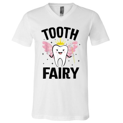 Funny Tooth Fairy Halloween Costume V-Neck T-Shirt