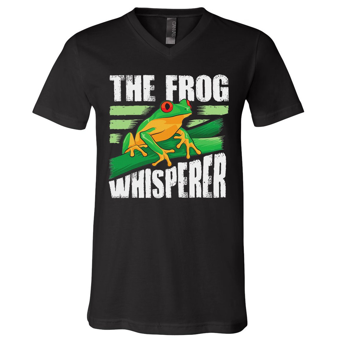 Funny The Frog Whisperer Gift Cute Bullfrog Fan Boys Girls V-Neck T-Shirt