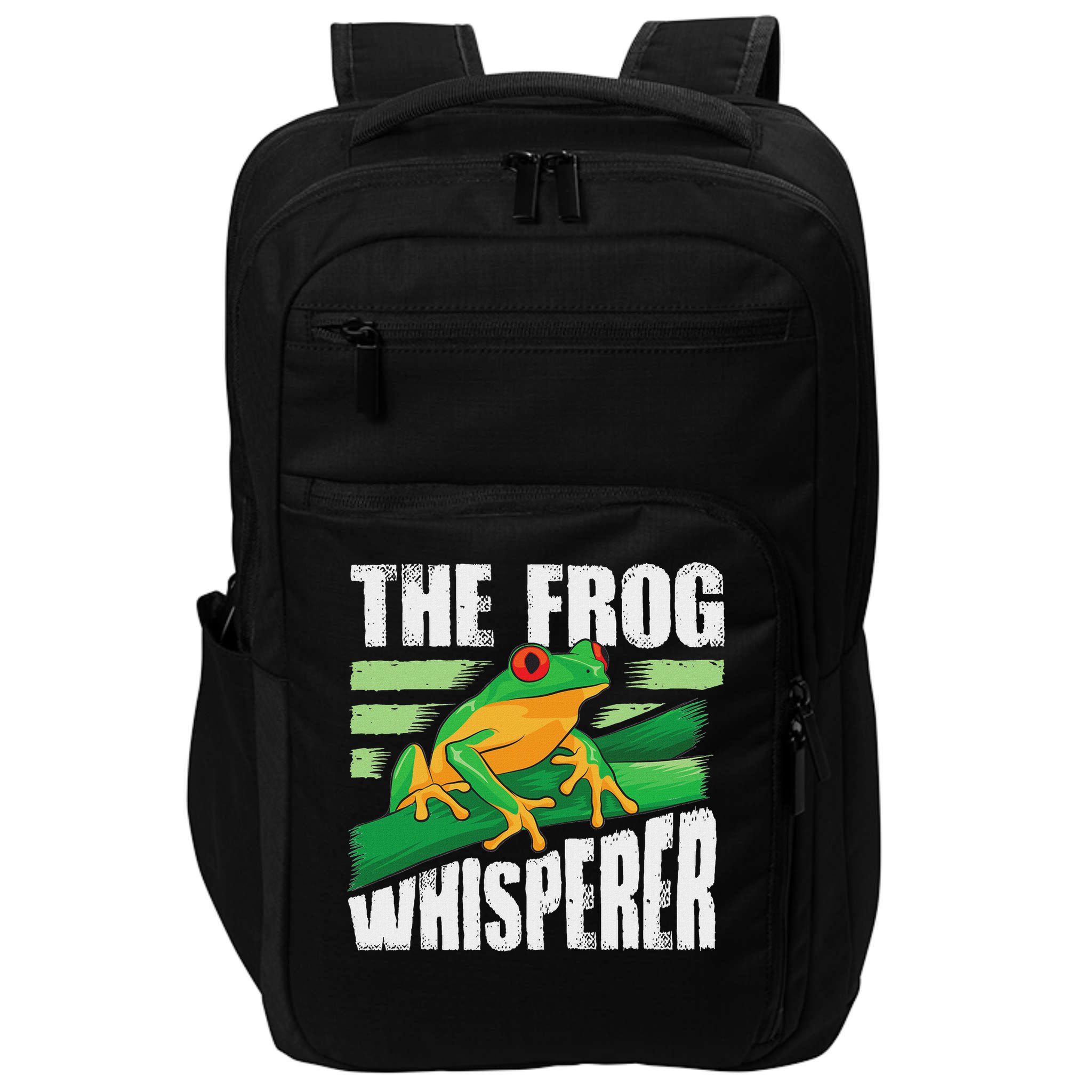 Funny The Frog Whisperer Gift Cute Bullfrog Fan Boys Girls Impact Tech Backpack