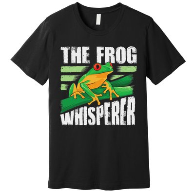 Funny The Frog Whisperer Gift Cute Bullfrog Fan Boys Girls Premium T-Shirt