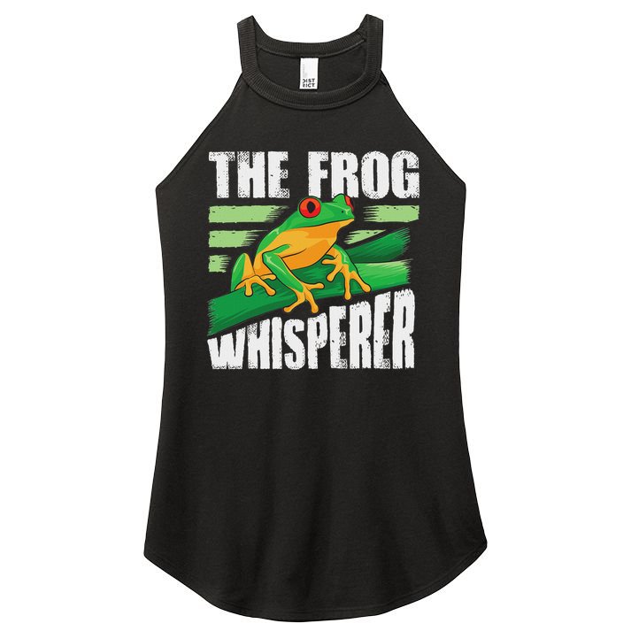 Funny The Frog Whisperer Gift Cute Bullfrog Fan Boys Girls Women's Perfect Tri Rocker Tank