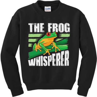 Funny The Frog Whisperer Gift Cute Bullfrog Fan Boys Girls Kids Sweatshirt
