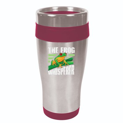 Funny The Frog Whisperer Gift Cute Bullfrog Fan Boys Girls 16oz Travel Tumbler