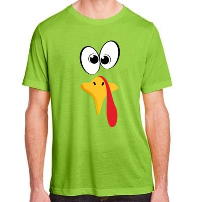 Funny Turkey Face Gift Adult ChromaSoft Performance T-Shirt