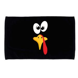 Funny Turkey Face Gift Microfiber Hand Towel