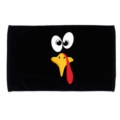 Funny Turkey Face Gift Microfiber Hand Towel