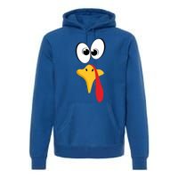 Funny Turkey Face Gift Premium Hoodie