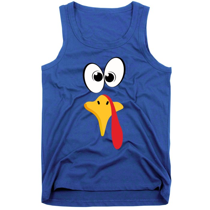 Funny Turkey Face Gift Tank Top