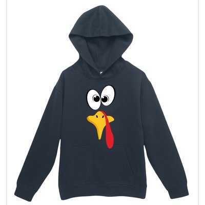 Funny Turkey Face Gift Urban Pullover Hoodie