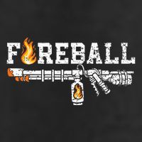 Flame Throwers F.I.R.E.B.A.L.L Flamethrower Fire Weapon 7 Panel Mesh Trucker Snapback Hat