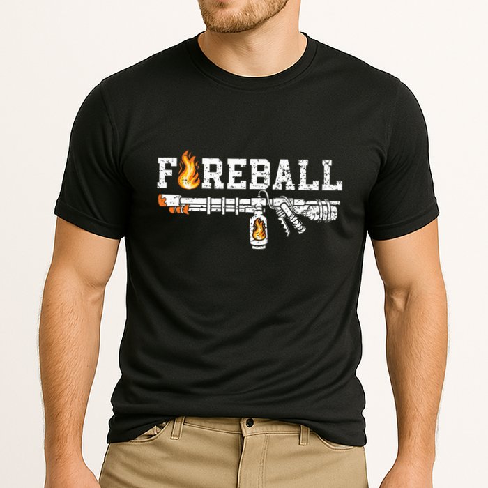 Flame Throwers F.I.R.E.B.A.L.L Flamethrower Fire Weapon Performance Shirt