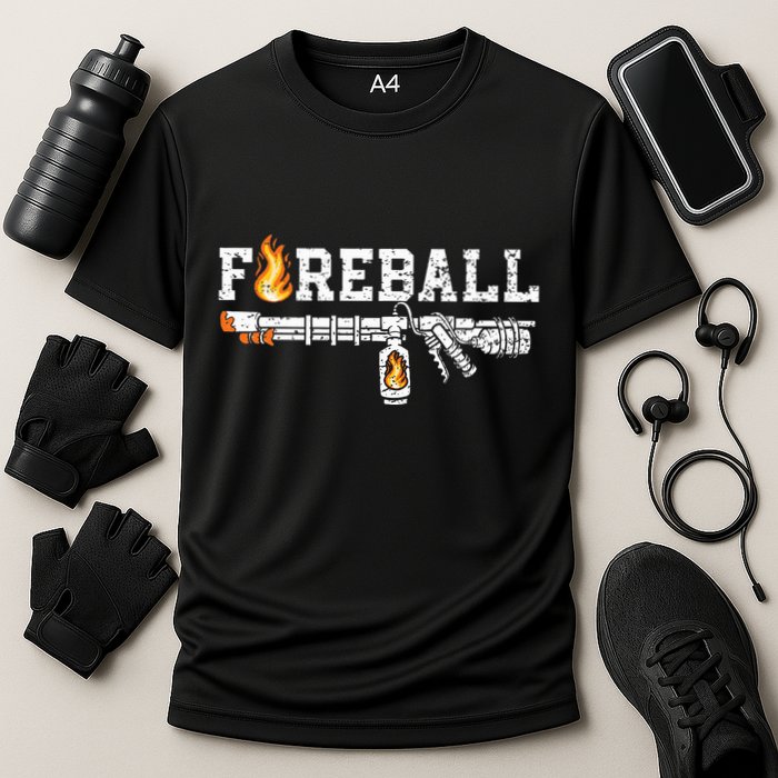 Flame Throwers F.I.R.E.B.A.L.L Flamethrower Fire Weapon Performance Shirt