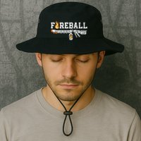 Flame Throwers F.I.R.E.B.A.L.L Flamethrower Fire Weapon Bucket Hat