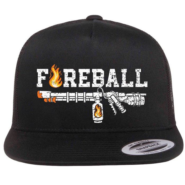 Flame Throwers F.I.R.E.B.A.L.L Flamethrower Fire Weapon Flatbill Hat