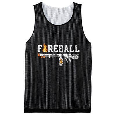 Flame Throwers F.I.R.E.B.A.L.L Flamethrower Fire Weapon Mesh Reversible Basketball Jersey Tank