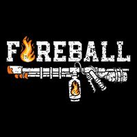 Flame Throwers F.I.R.E.B.A.L.L Flamethrower Fire Weapon Mousepad