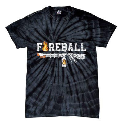 Flame Throwers F.I.R.E.B.A.L.L Flamethrower Fire Weapon Tie-Dye T-Shirt