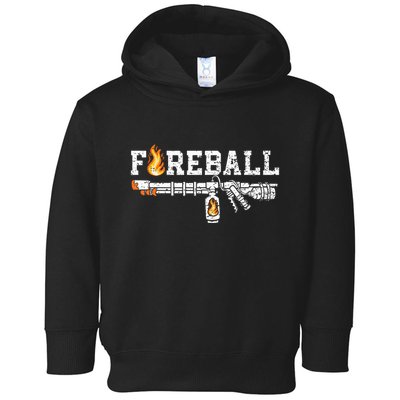 Flame Throwers F.I.R.E.B.A.L.L Flamethrower Fire Weapon Toddler Hoodie