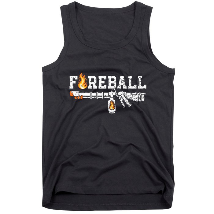 Flame Throwers F.I.R.E.B.A.L.L Flamethrower Fire Weapon Tank Top