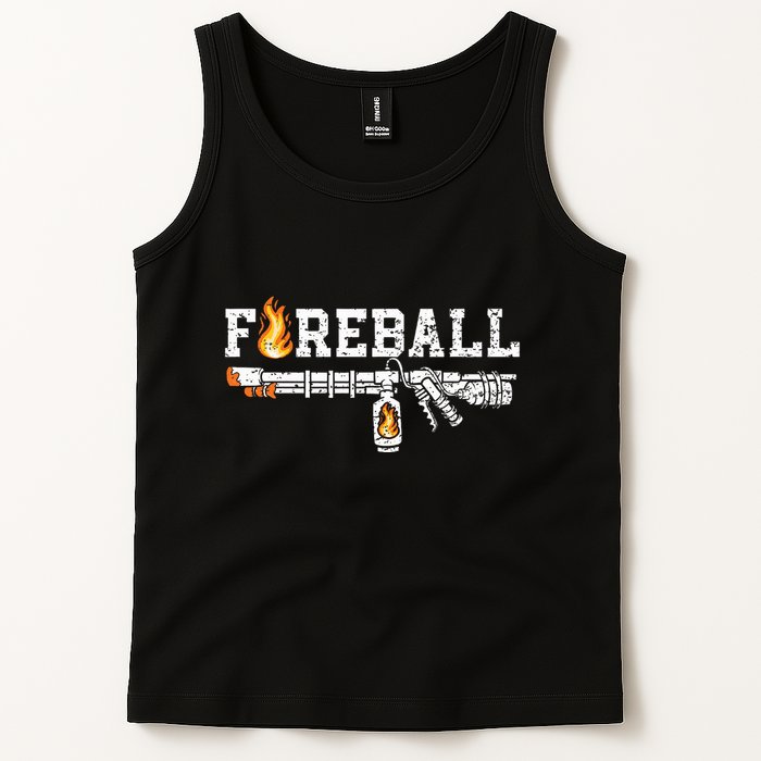 Flame Throwers F.I.R.E.B.A.L.L Flamethrower Fire Weapon Tank Top