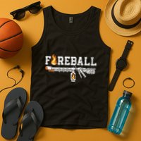 Flame Throwers F.I.R.E.B.A.L.L Flamethrower Fire Weapon Tank Top