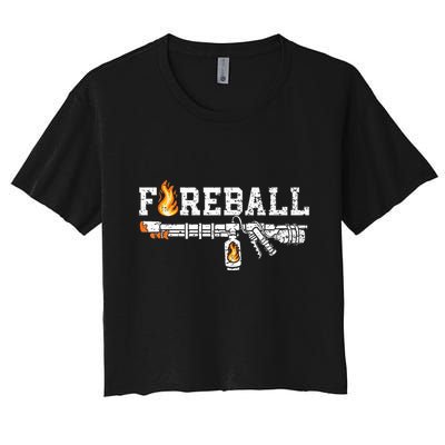 Flame Throwers F.I.R.E.B.A.L.L Flamethrower Fire Weapon Crop Top