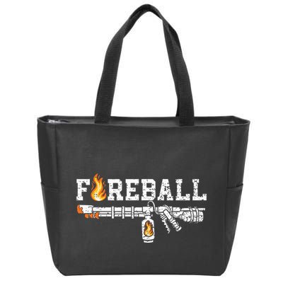 Flame Throwers F.I.R.E.B.A.L.L Flamethrower Fire Weapon Zip Tote Bag