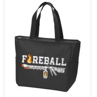 Flame Throwers F.I.R.E.B.A.L.L Flamethrower Fire Weapon Zip Tote Bag