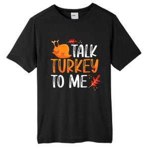 Funny Thanksgiving Feast Joke Talk Turkey To Me Gift Tall Fusion ChromaSoft Performance T-Shirt