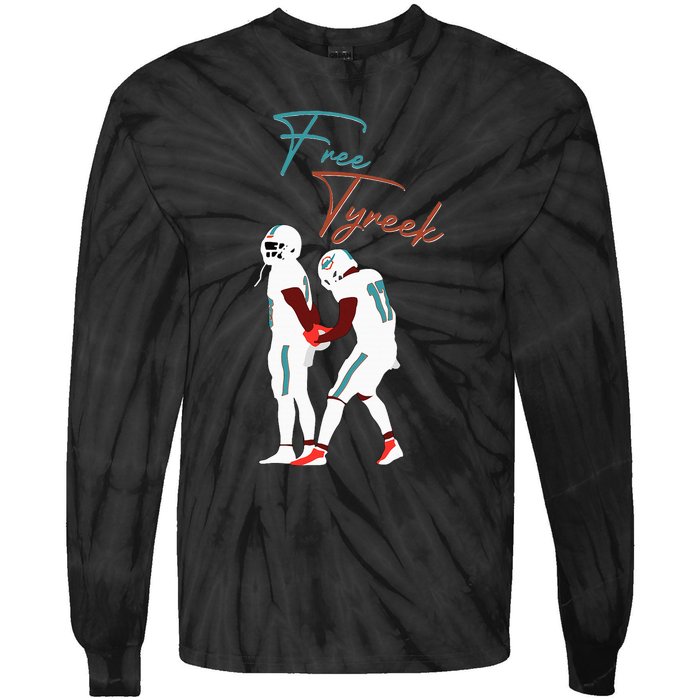 Free Tyreek Tie-Dye Long Sleeve Shirt