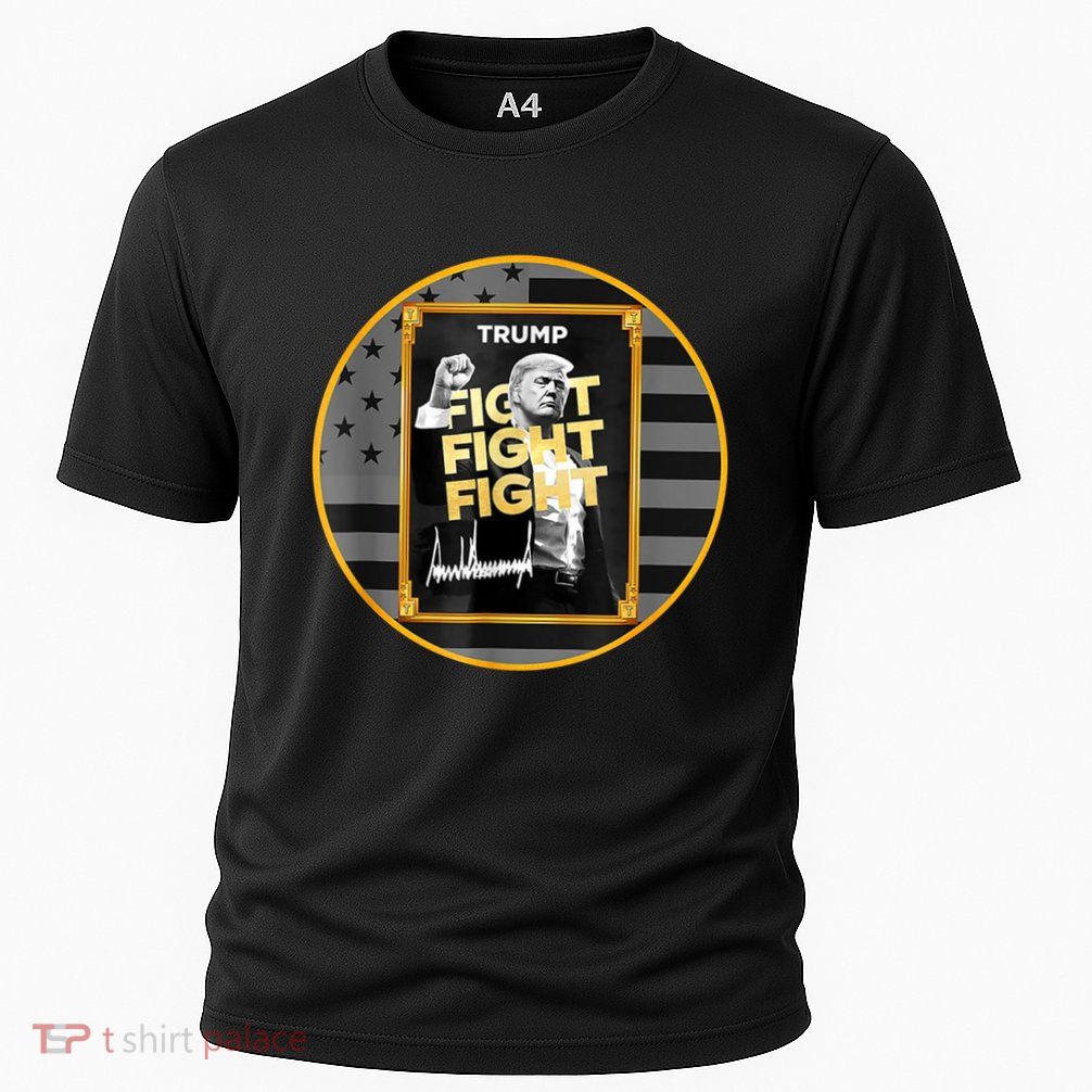 Funny Trump Fight Meme Coin Crypto President Performance Shirt