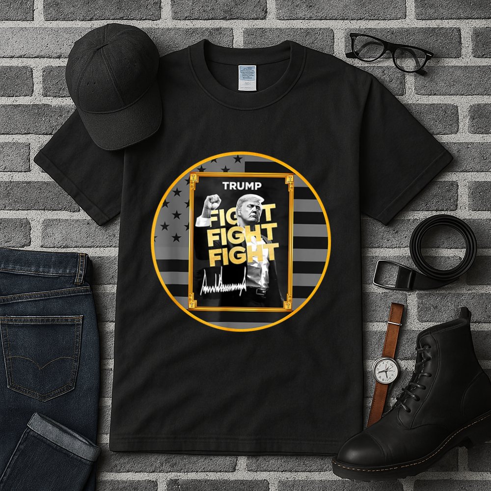 Funny Trump Fight Meme Coin Crypto President Tall T-Shirt