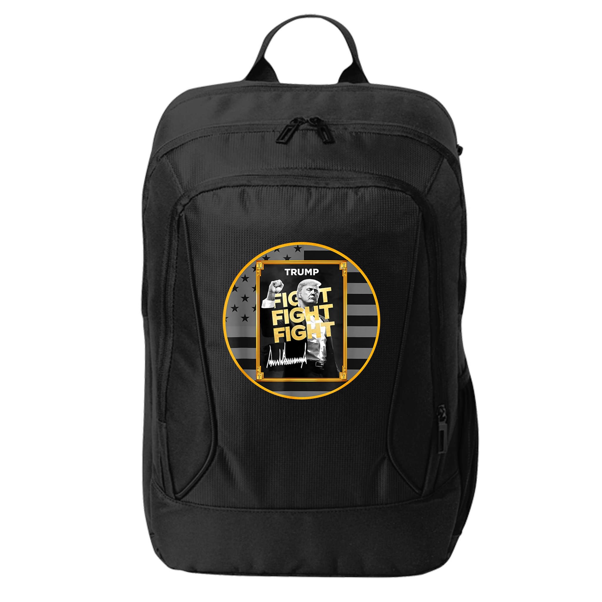 Funny Trump Fight Meme Coin Crypto President City Backpack