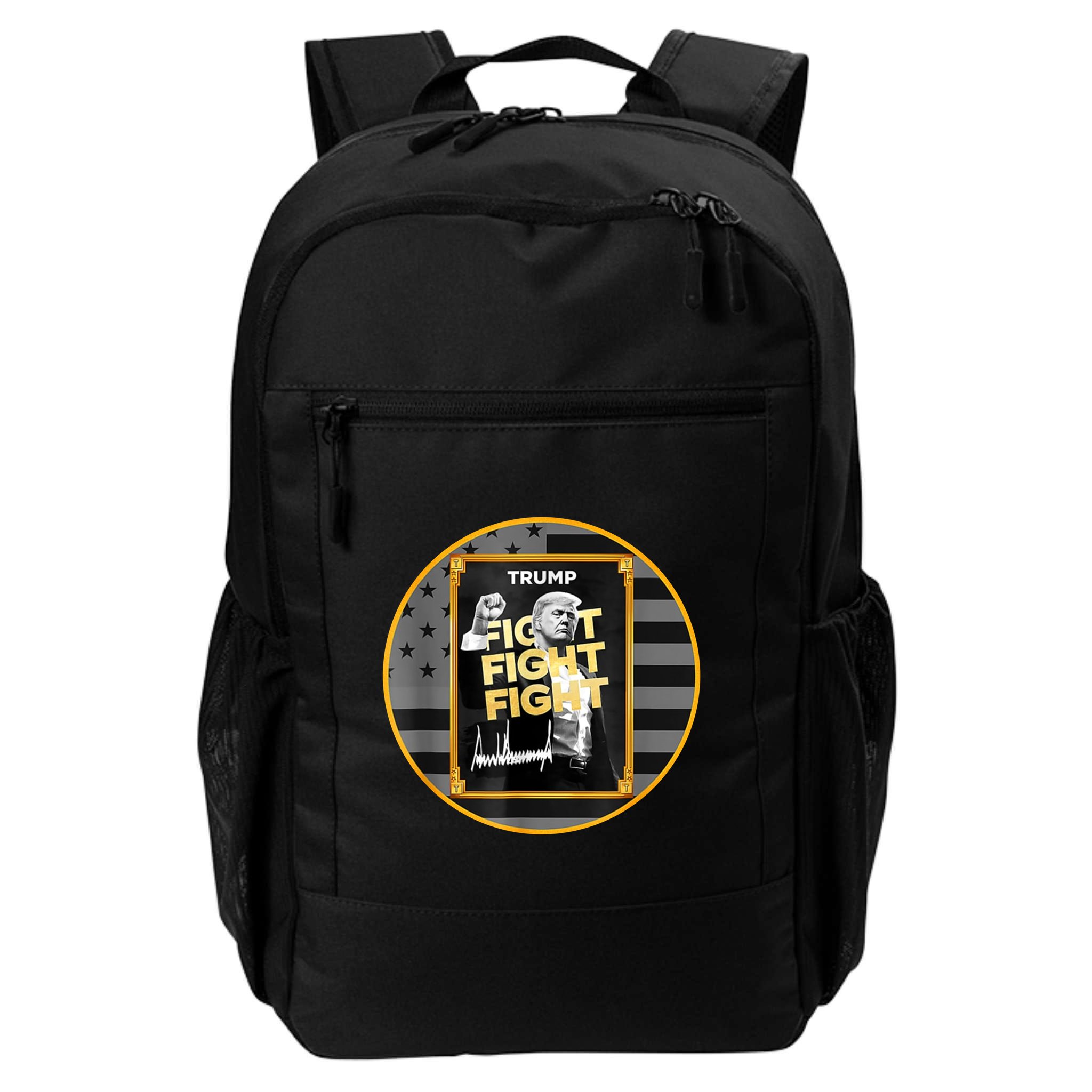 Funny Trump Fight Meme Coin Crypto President Backpack