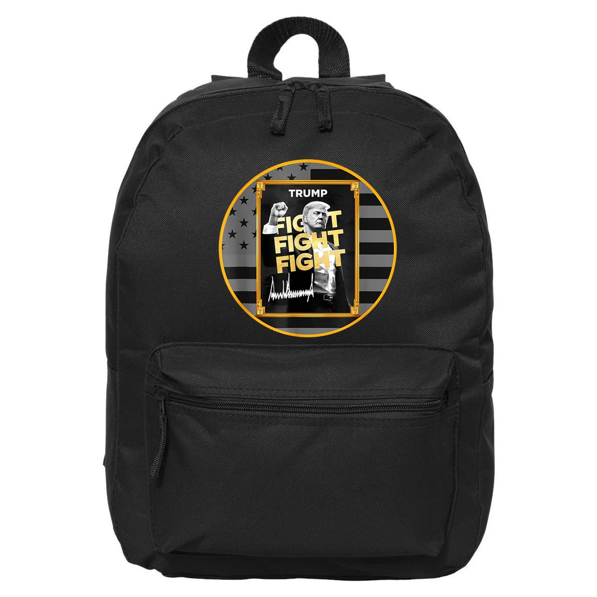 Funny Trump Fight Meme Coin Crypto President 16 in Basic Backpack