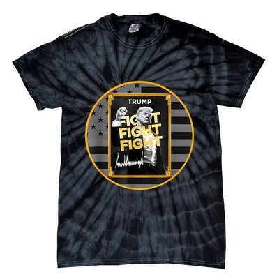 Funny Trump Fight Meme Coin Crypto President Tie-Dye T-Shirt