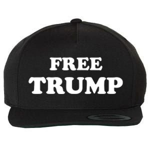 Free Trump, Free Donald Trump 2024 Wool Snapback Cap