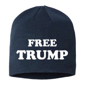 Free Trump, Free Donald Trump 2024 Sustainable Beanie