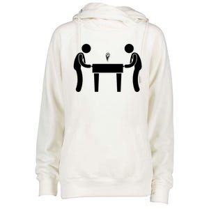 Football Table Football Buddies FatherS Day Birthday Gift Womens Funnel Neck Pullover Hood