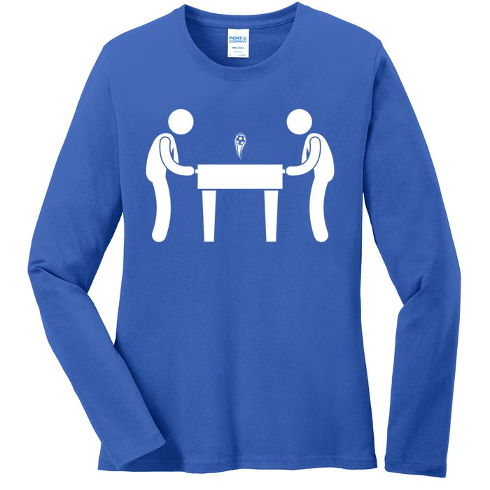 Football Table Football Buddies FatherS Day Birthday Gift Ladies Long Sleeve Shirt