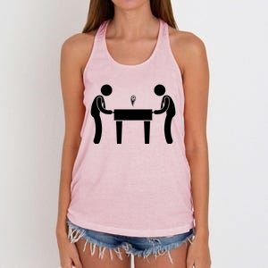 Football Table Football Buddies FatherS Day Birthday Gift Women's Knotted Racerback Tank