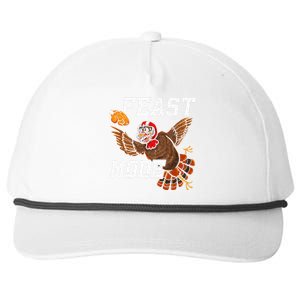 Football Thanksgiving Feast Mode Turkey Thanksgiving Snapback Five-Panel Rope Hat