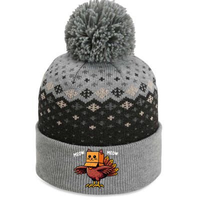 Funny Turkey Face To Celebrate Thanksgiving Gift The Baniff Cuffed Pom Beanie