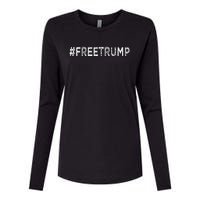 Free Trump Free Donald Trump 2024 Womens Cotton Relaxed Long Sleeve T-Shirt