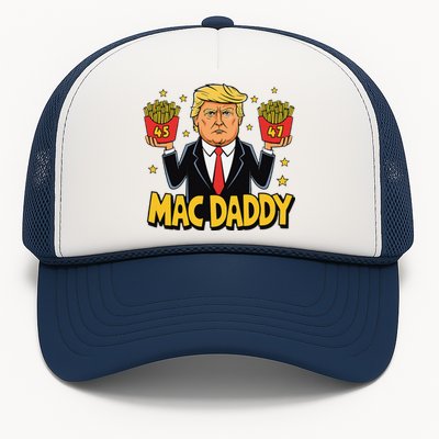 Funny Trump Fast Food Mac Daddy For Fans Trucker Hat