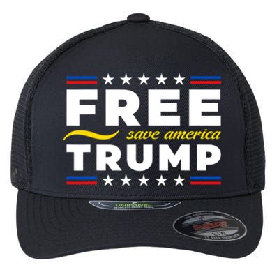 Free Trump Free Donald Trump 2024 Flexfit Unipanel Trucker Cap