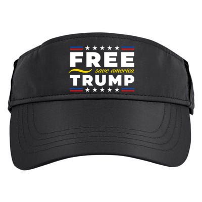 Free Trump Free Donald Trump 2024 Adult Drive Performance Visor