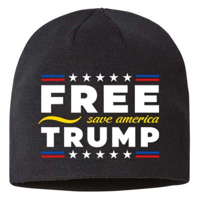 Free Trump Free Donald Trump 2024 Sustainable Beanie