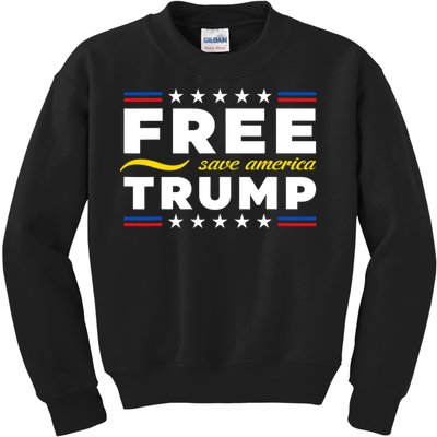 Free Trump Free Donald Trump 2024 Kids Sweatshirt